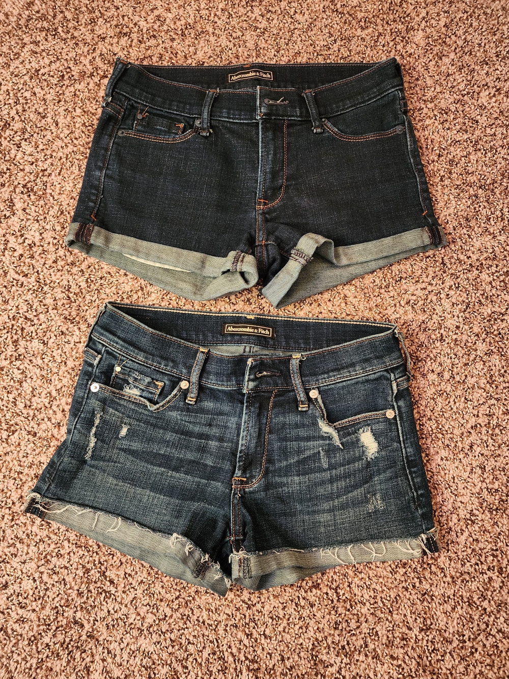 Vintage Y2K Low Rise Abercrombie & Fitch Denim Women's Shorts